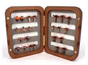 Wooden Fly Box Open